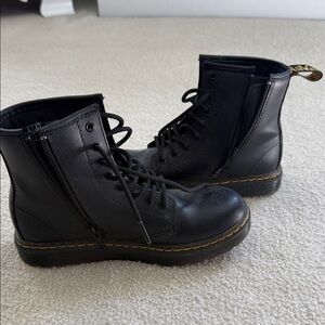 Dr. Martens Black Kids Boots